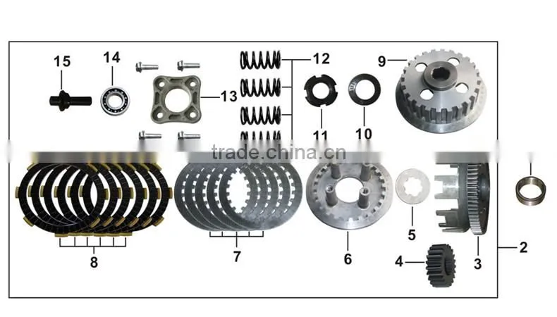 Good performance collar clutch kit outer comp. for FT180