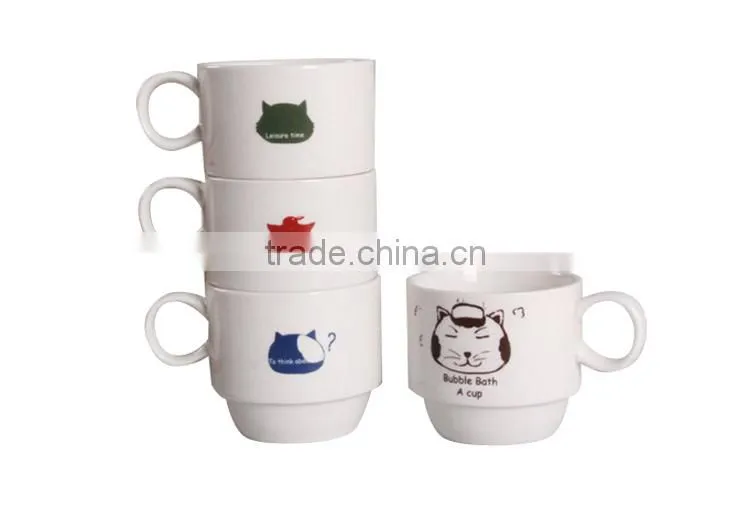 Wholesale stackable mug, stackable coffee mug