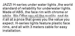 JAZZI Newest Design High Quality swimming pool floodlights underwater lights , waterproof underwater light , light 070105-070106