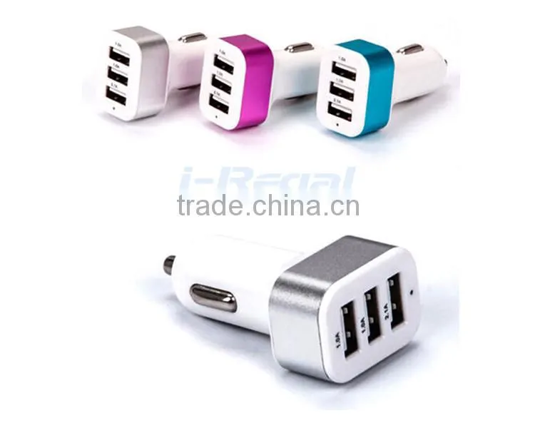 Universal colorful usb Mini Car chargr for iphone/ipad/samsung car usb adapter