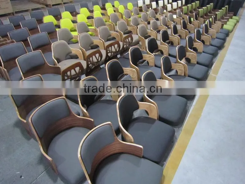 Modern plywood design living room chair, computer chair with web design back rest