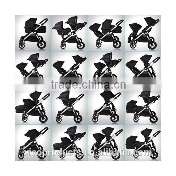 Light and compact twin baby stroller , best twin baby strollers made in china 3 in 1
