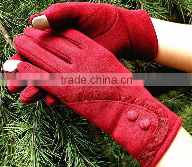 Hot Selling Low Price Full Finger Customize Mirco Velvet Material Cycle Winter Gloves for Woman