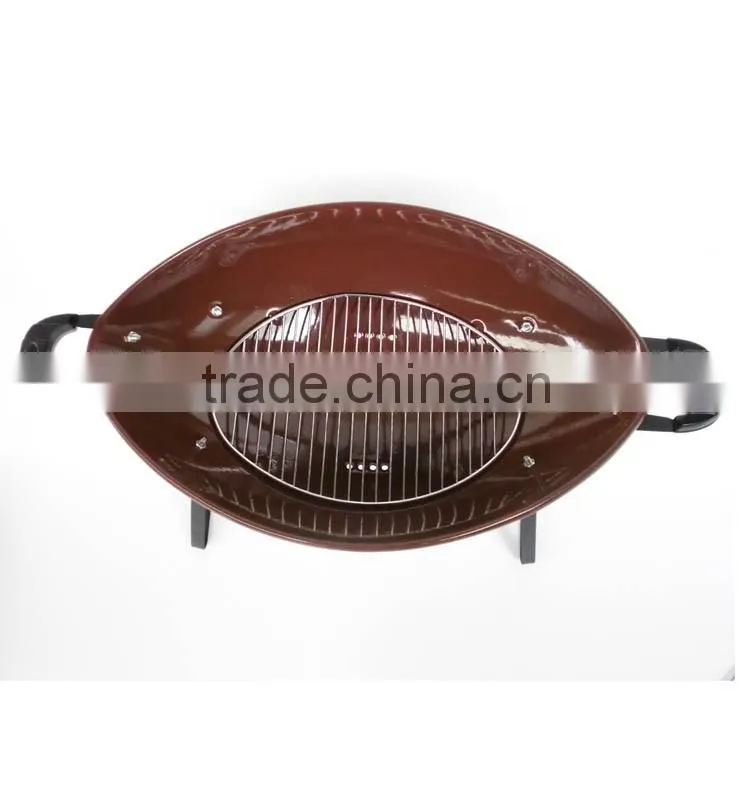 Unique kids bbq grill with football helmet design