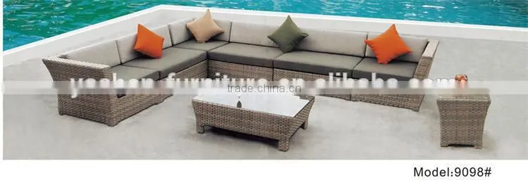 Commercial furniture wicker/rattan sofa set garden furniture outdoor furniture