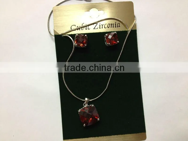 3A CZ stone necklace handmade fashion pandent
