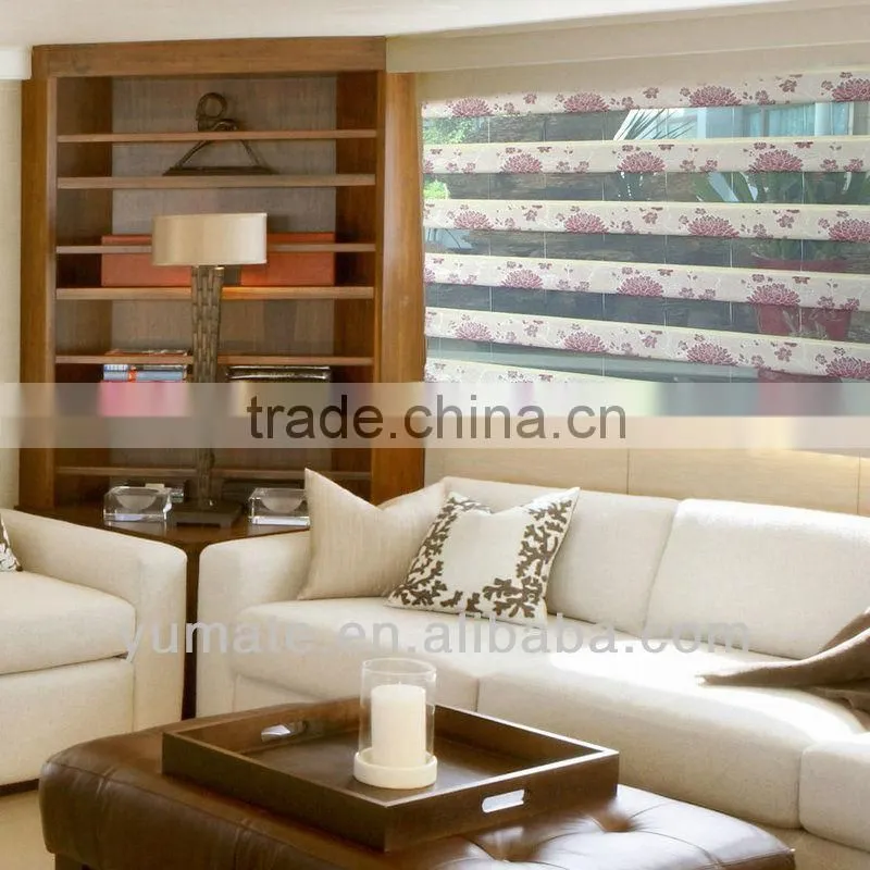 YUMA peacock shade roman blind