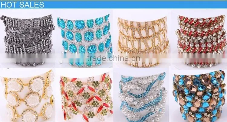 Rhinestone Banding Trim Single Row 10 Yards Ss8, Colorful Rhinestone Plastic Banding