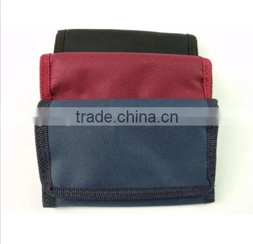 Mens Ladies Boys New polyester Velcro Wallet Pouch