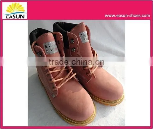 Fashion Goodyear welt women safety shoes with sheepskin lining