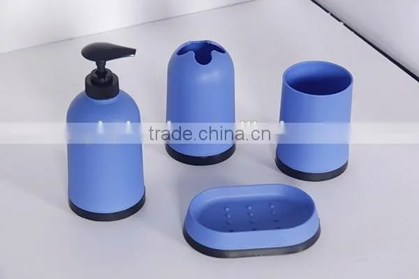 Colourful eco-friendly pp lime green bathroom accessories set