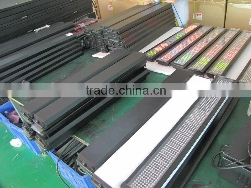 china suppier led factory price tri color outdoor programmable scrolling led sign