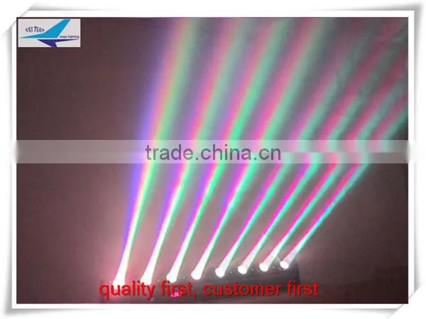 (8pccs) moving stage lighting 8 x 10w rgbw led pixel beam moving bar light
