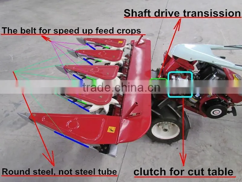 mitsubishi engine rice cutter wheat cutter with long usage life