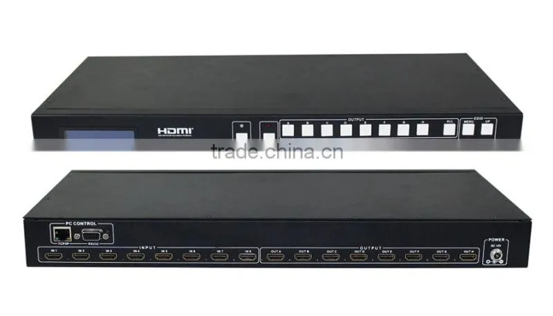 Super quality 8x8 HDMI Matrix with EDID control