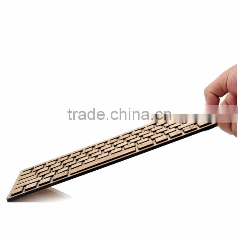 New Design Bamboo For Ipad bluetooth keyboard