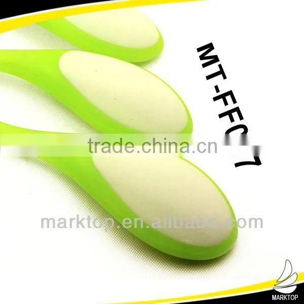 Fashion pink glass pedicure foot file