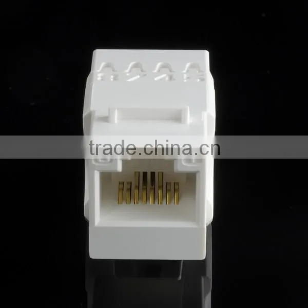 Made in Taiwan RJ45 Cat6 180Degree UTP Keystone Jack