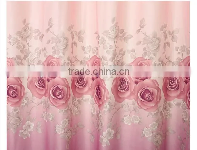 2015 hot sale printed designed No. 08 window curtains, made- up black out fabric in home or hotel