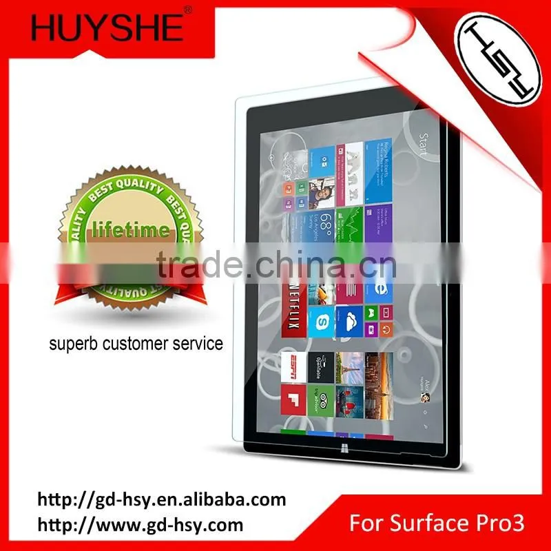 HUYSHE 9h Tempered Glass tablet Screen Protector for Microsoft surface pro 3