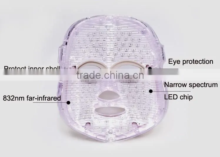 PDT led beauty light mask facial mask for skin rejuvenation equipment skin mask Photon mask 3 Colors Lights for home use