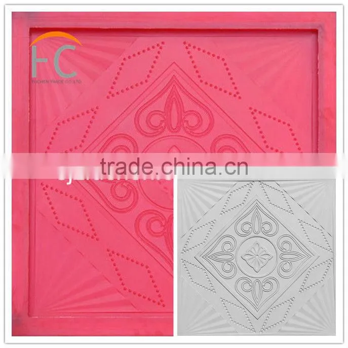 gypsum ceiling board making machine with 100 pieces 600x600mm moulds
