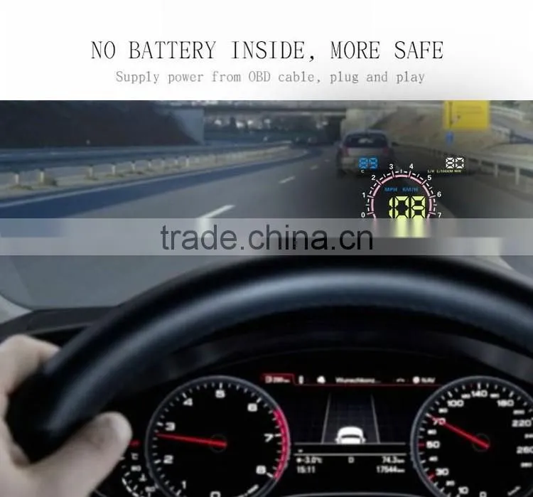 5.8 inch HUD E350 digital speedometer car OBD2 HUD display