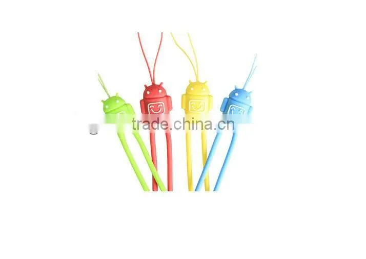 colorful silicone mobile phone cord