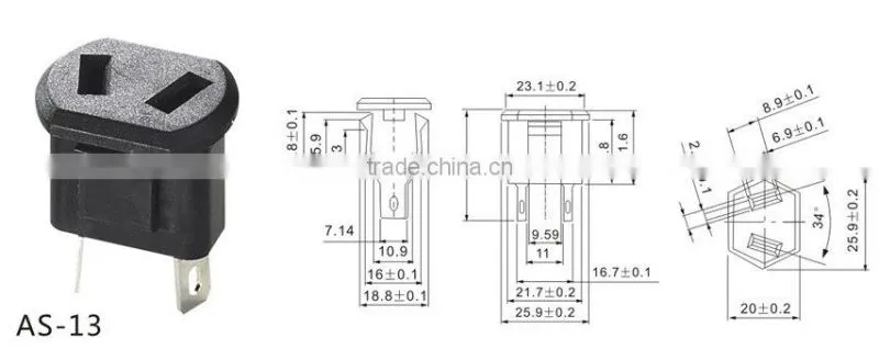 AS-13 power strip socket