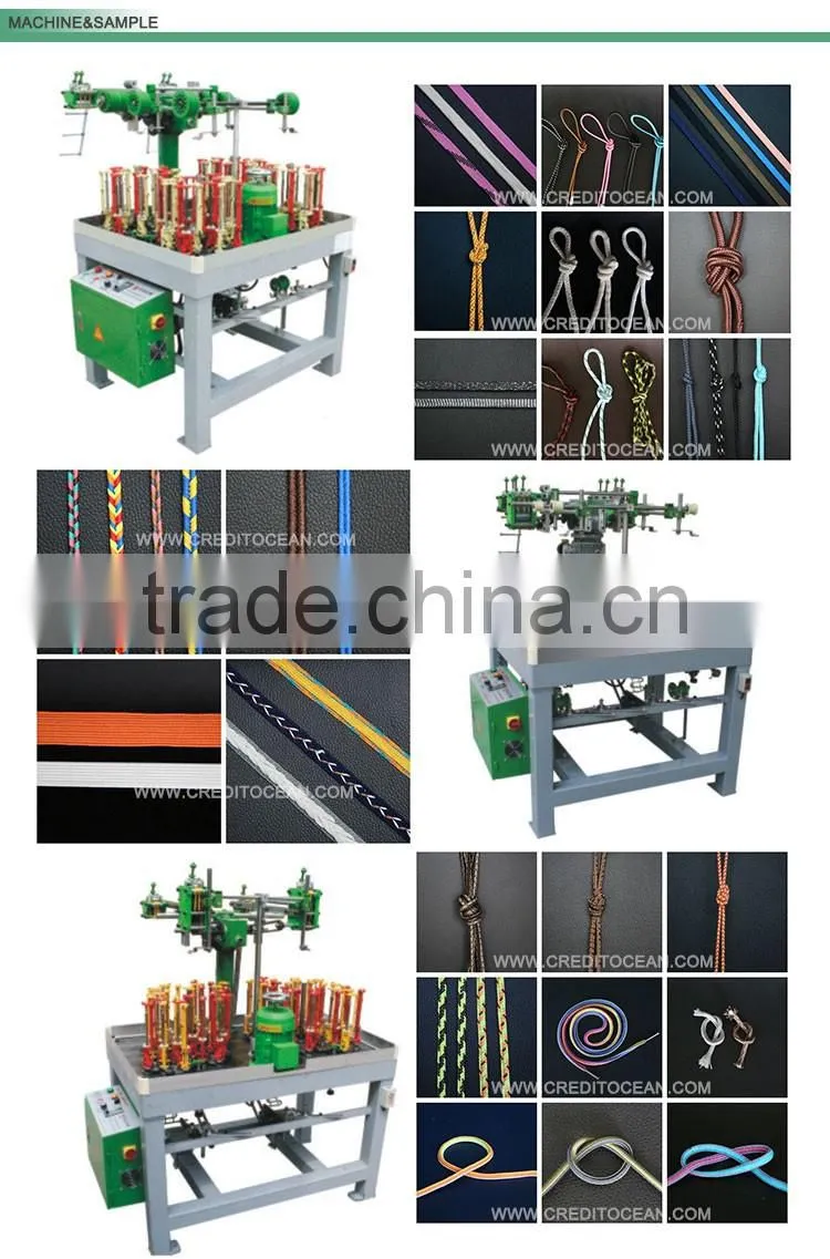 Rope or cord shoelace Braiding Machine