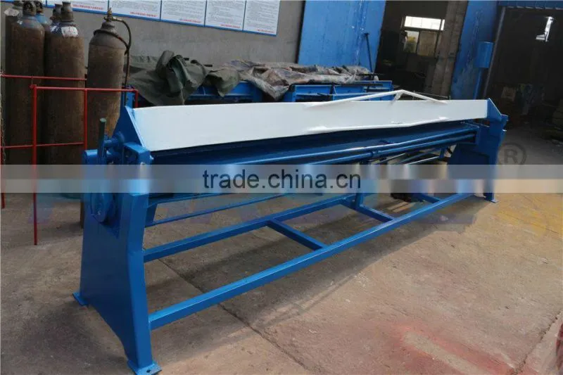 manual steel folding machine/steel sheet metal bender/duct folding equipment