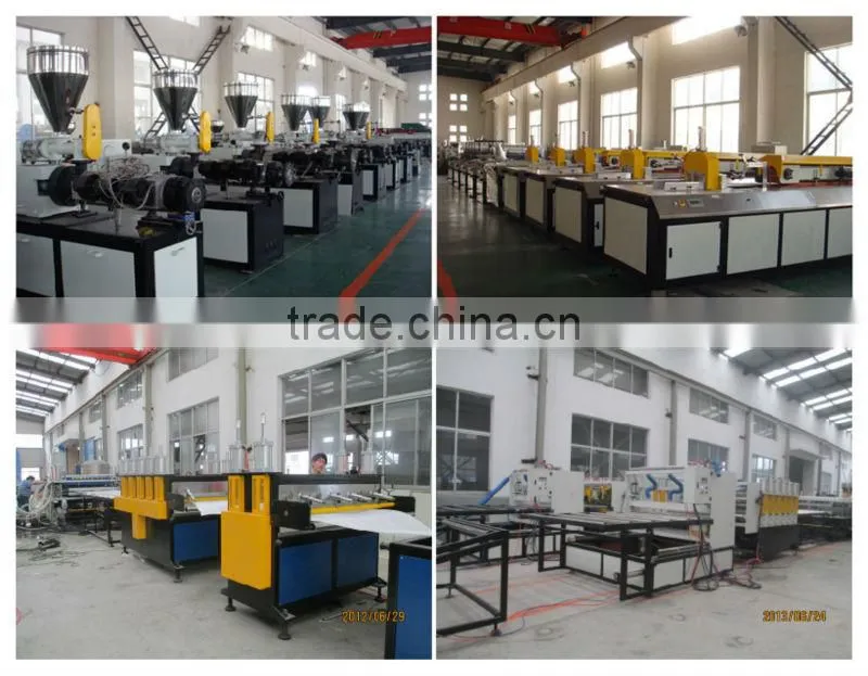 PVC Corrugated Roof Tile Sheet Extruding Machine/Plastic Corrugate Sheet Production Line