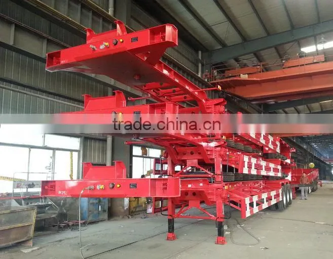 Trucks and trailers , 3 axle skeleton semi trailer container chassis