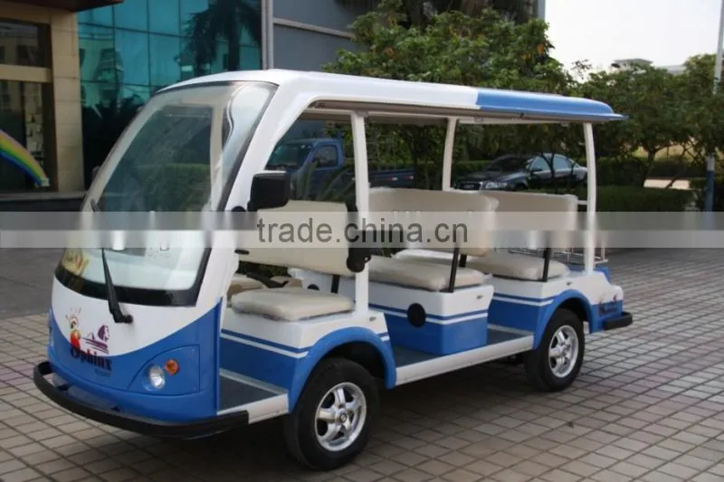 Best 8 person airport electric passenger transport car cheap shuttle bus