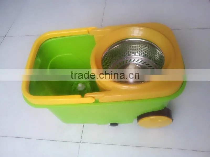 Vivinature Stainless Steel Deluxe Rolling Spin Mop