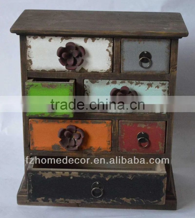 Living room cabinet furniture makeup vintage style jewelry cabinet