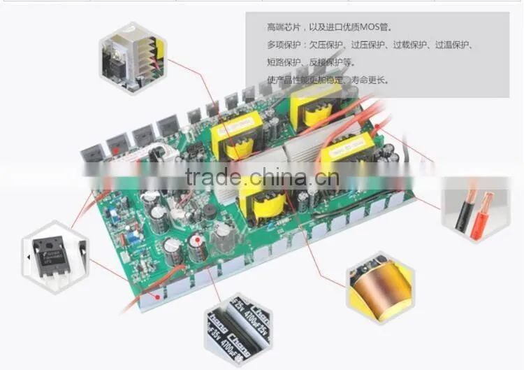 New Arrival Solar Power Inverter 3000W Pure Sine Wave DC To AC High Power Inverter For Household Compliance