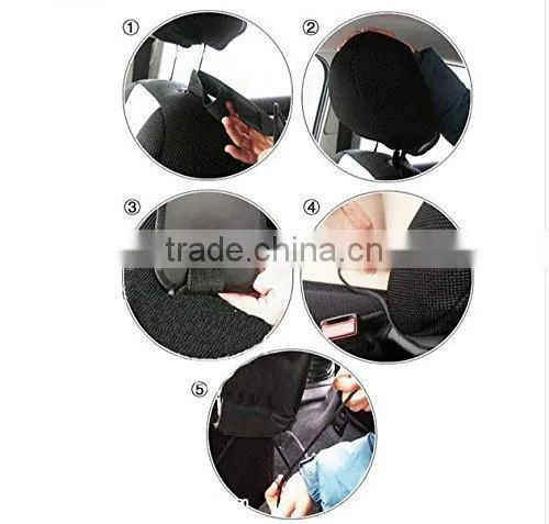 Black Nylon Auto Car Seat Chair Side Bag Hanging Organizer Storage
