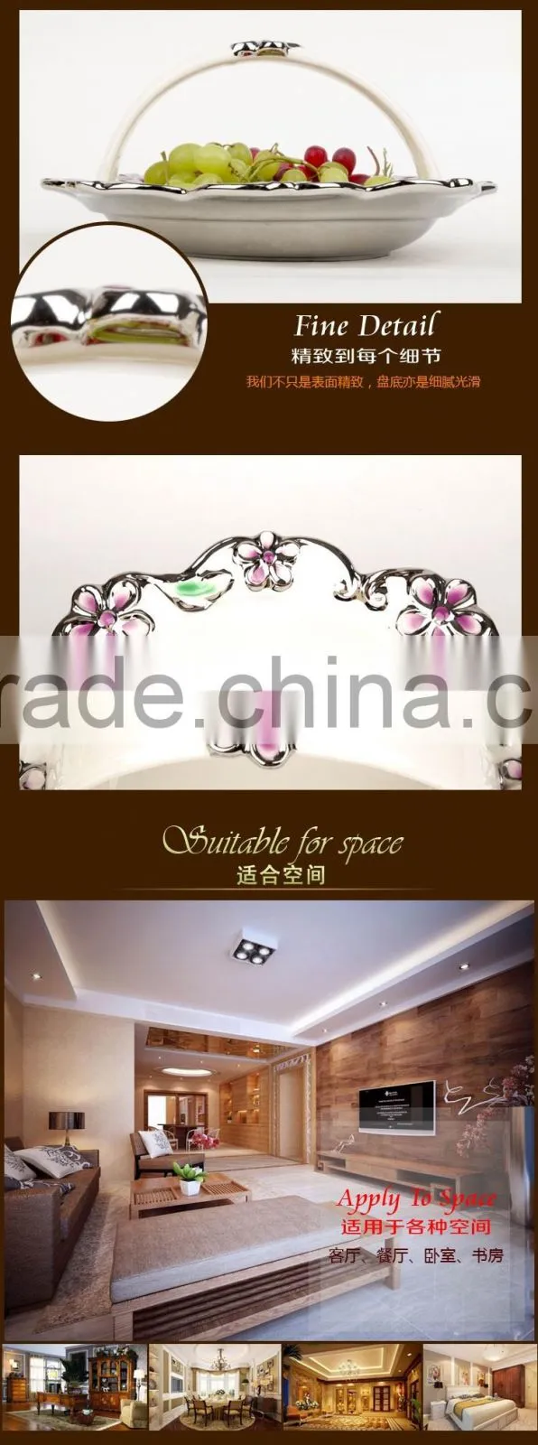 Guangdong Market for FlowerPots,a basket for fruit porcelain