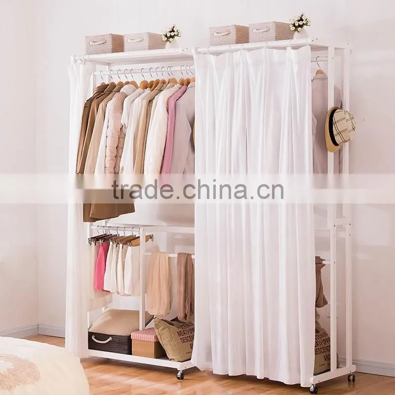 cabinet type wooden coat hanger wooden clothes rack for bedroom