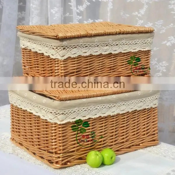 Beautiful rattan wicker Laundry basket with lids & large storage basket