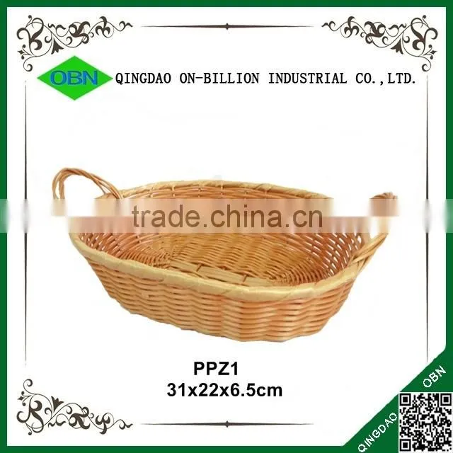 Colored plastic heated baking bread basket