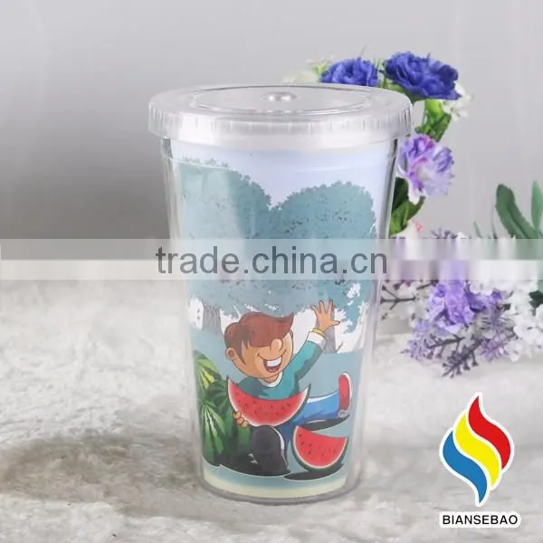 Sedex 4P Audited Factory 16oz double wall acrylic tumblers with inserts