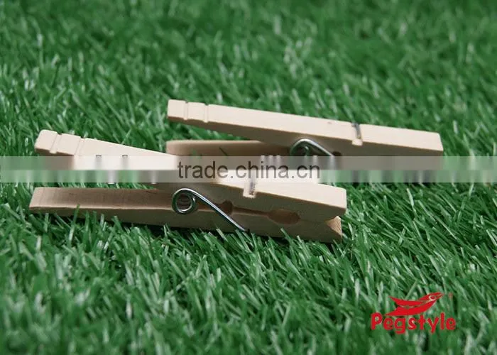 Nature color high quality birch wooden clothespegs