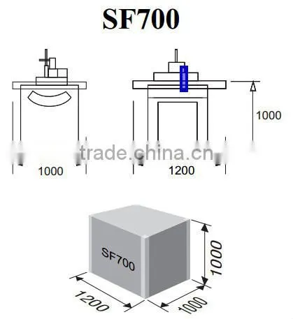 SF700 European Quality CE spindle moulder with sliding table