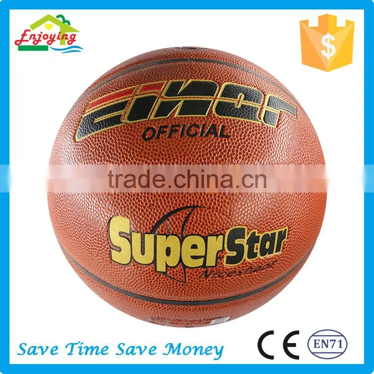 Durability Classical Regular Size 7 6 5 PVC Leather Drill Basketball