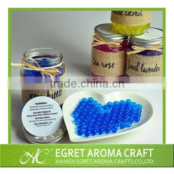 ECO friendly home air fresh glass mason jar for wholesale crystal beads