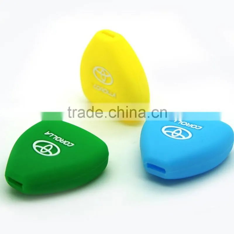 Replacement silicone car key cover for Toyota rubber car key case shell for Lexus