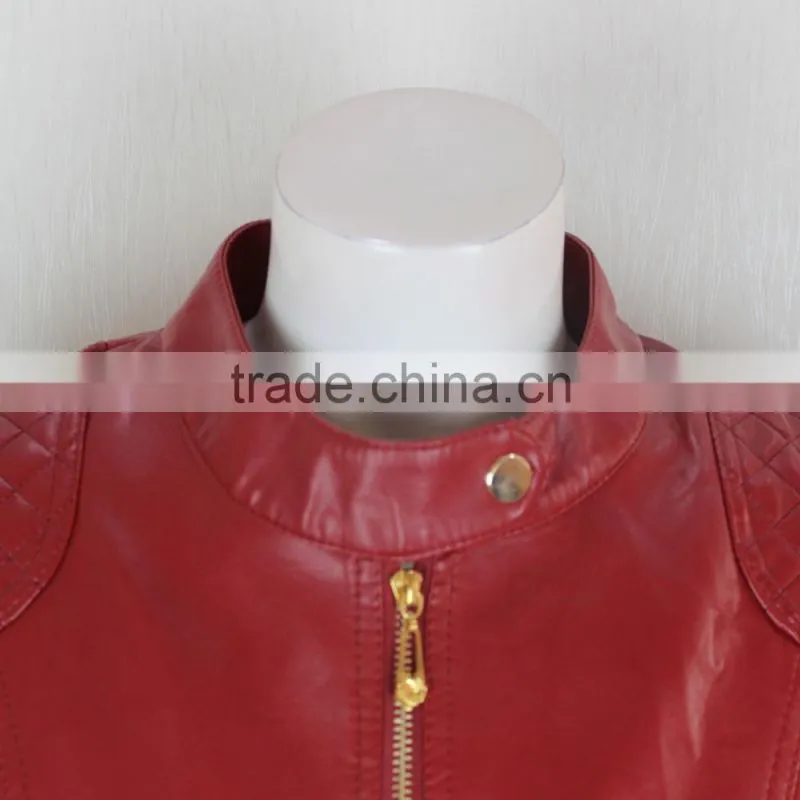 2017 new small leather jacket women top quality high fashion