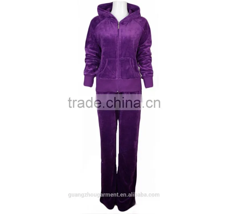 custom cheap velour tracksuits for women